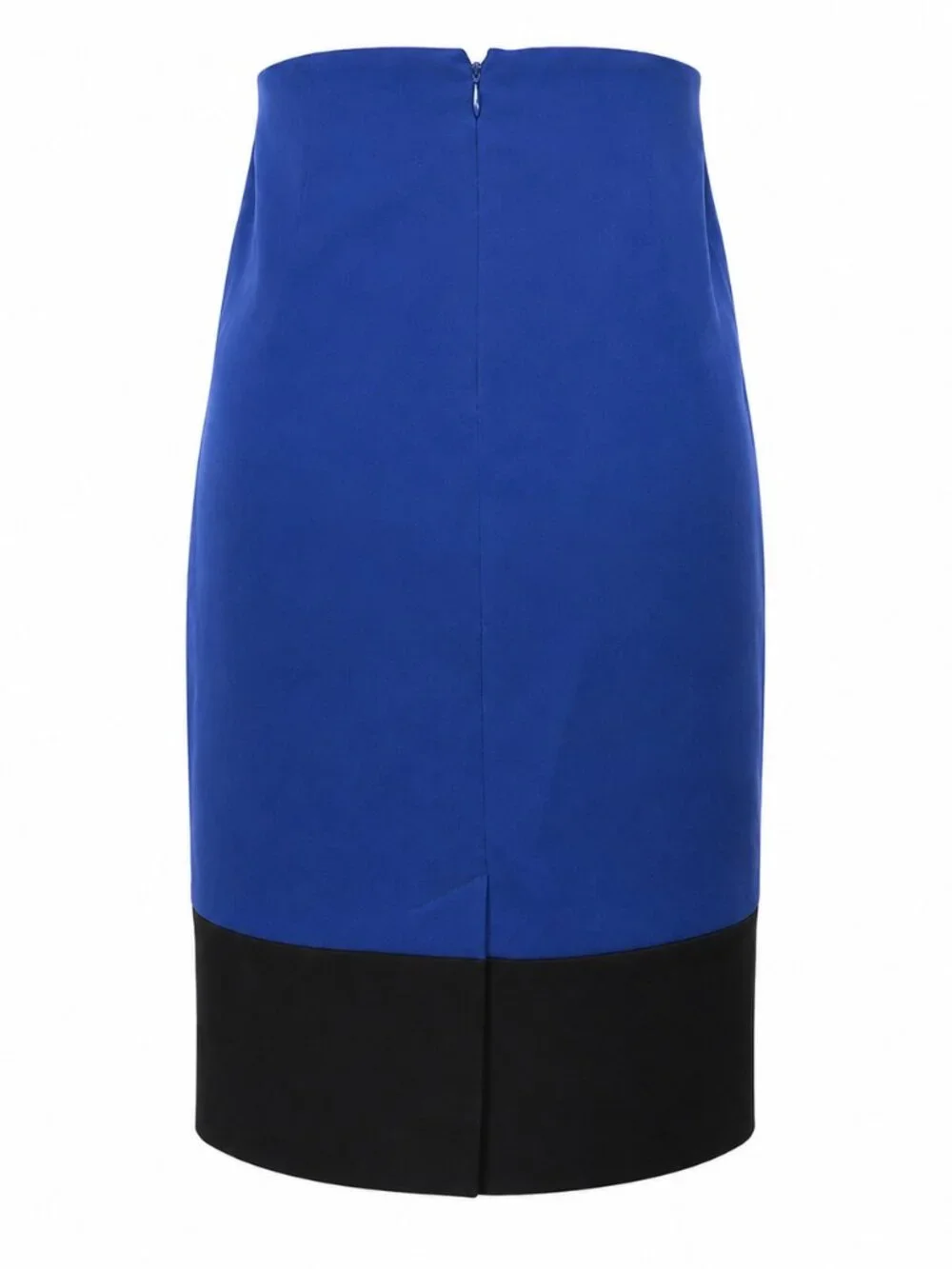 💙🖤 Jones Wear Royal Blue & Black Color Block Pencil Skirt | Size 10